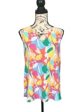 NWT Sleeveless Floral Multicolor Tank Top